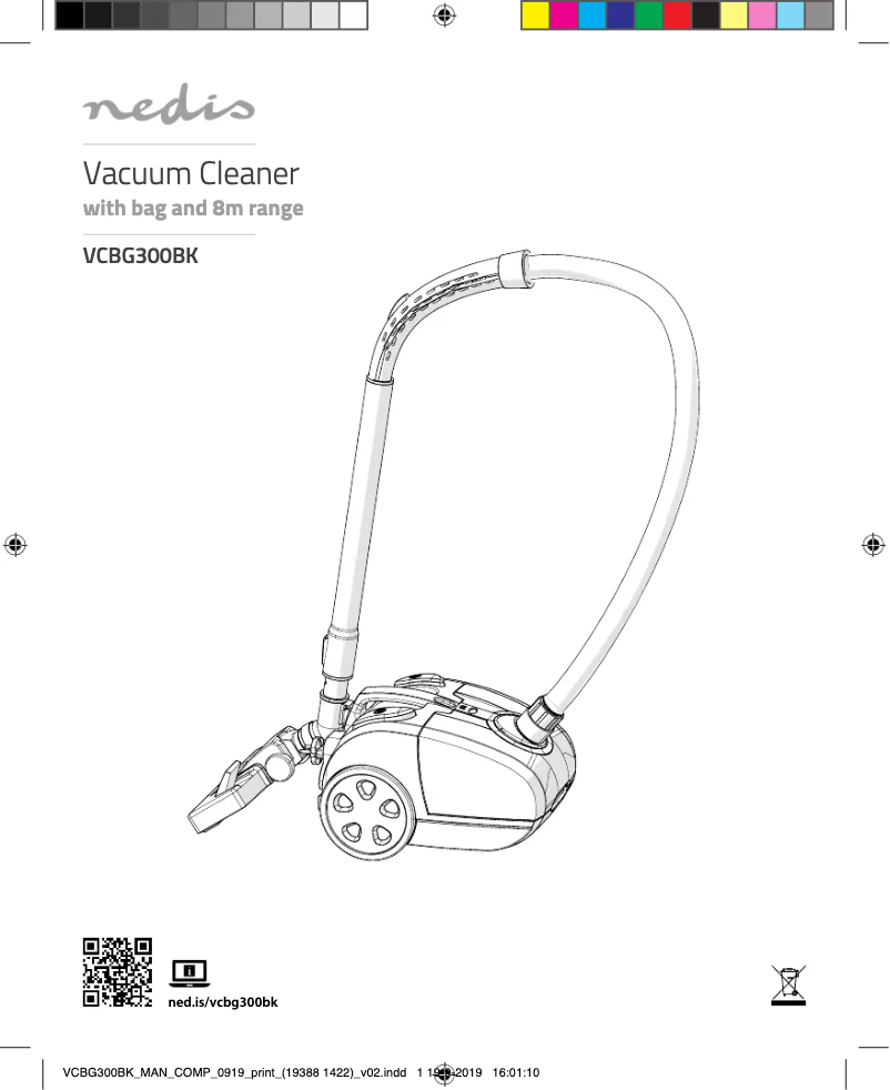Page n°1 - Manuel utilisateur Nedis VCBG300BK