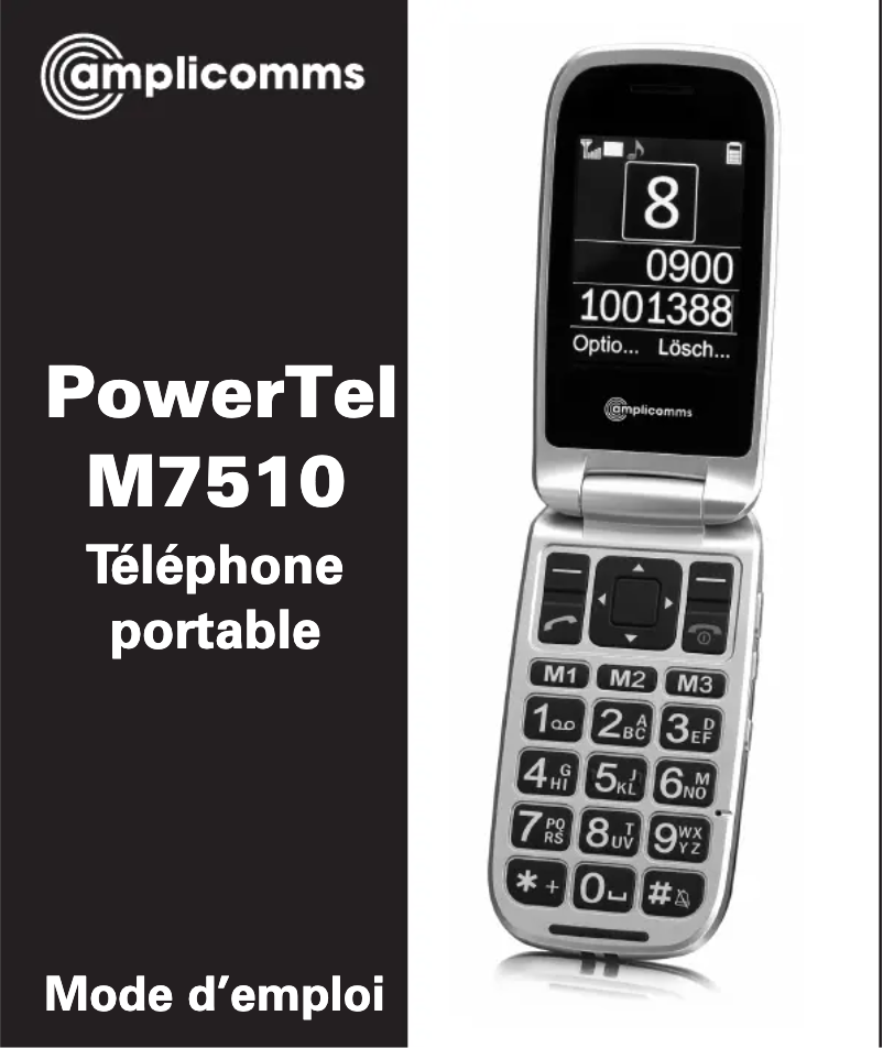 Page n°1 - Manuel utilisateur Amplicom PowerTel M7510