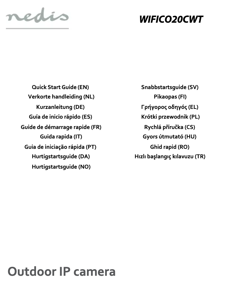 Image de la première page du manuel de l'appareil WIFICO20CWT