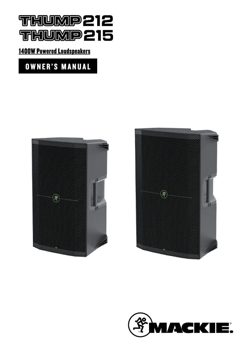Page n°1 - Manuel utilisateur Mackie Thump 215