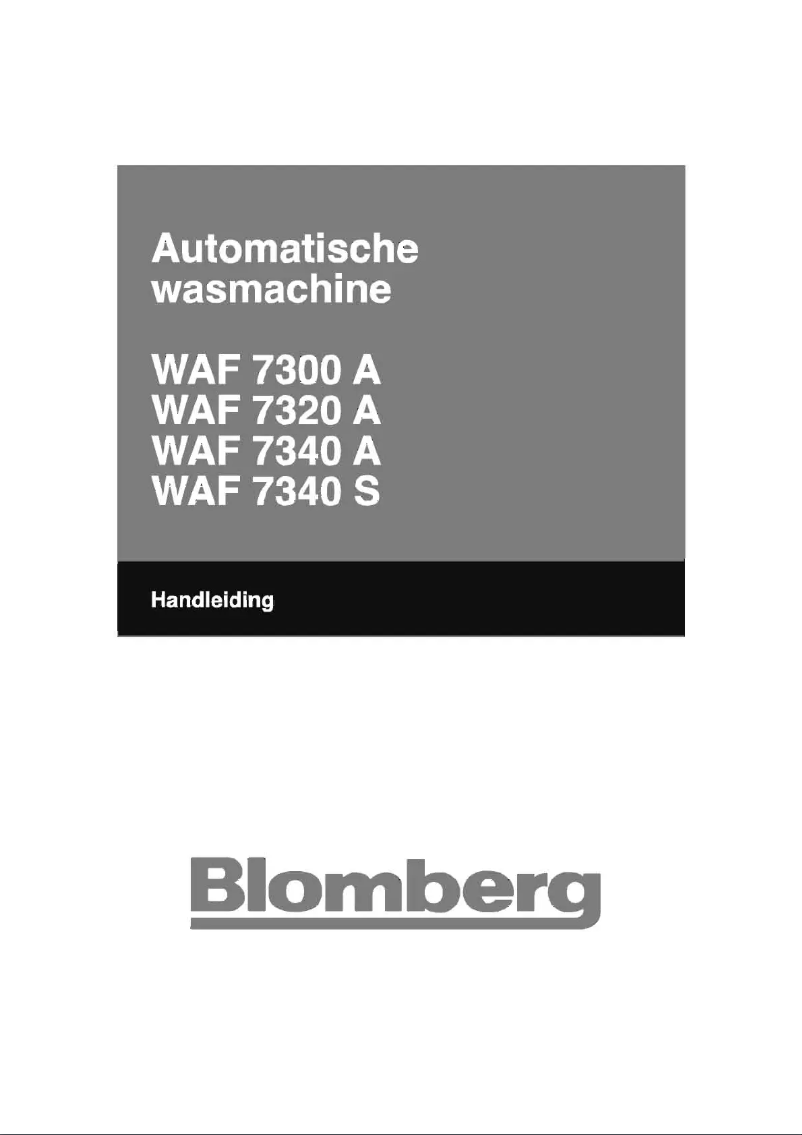 Page n°1 - Manuel utilisateur Blomberg WAF 7340 S