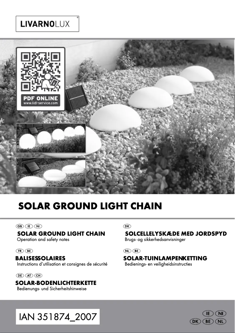 Page 1 de la notice Manuel utilisateur Livarno Lux IAN 330981