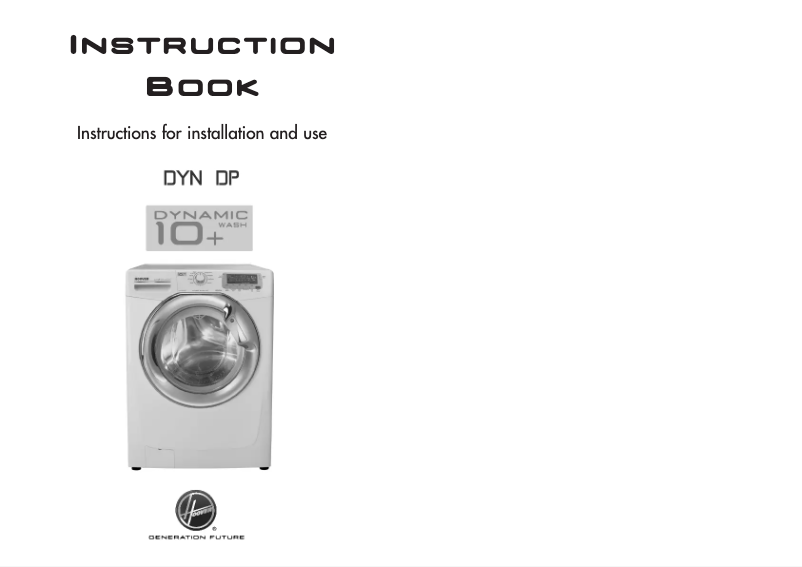 Page n°1 - Manuel utilisateur Hoover DYN 10144DP-80