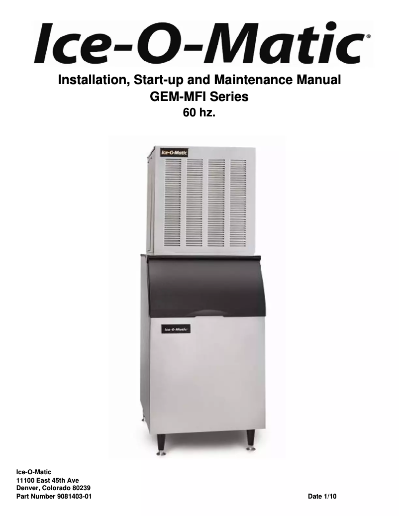 Image de la première page du manuel de l'appareil GEM0956A