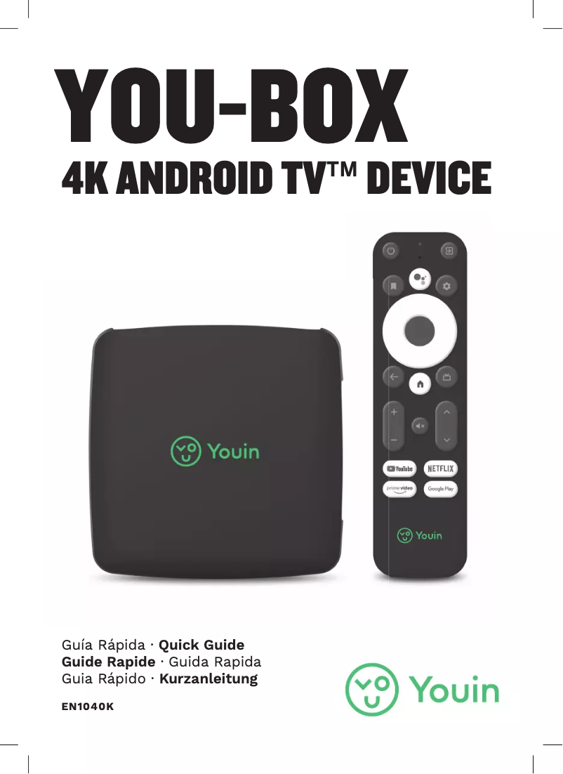 Page n°1 - Manuel utilisateur Youin You-Box EN1040K
