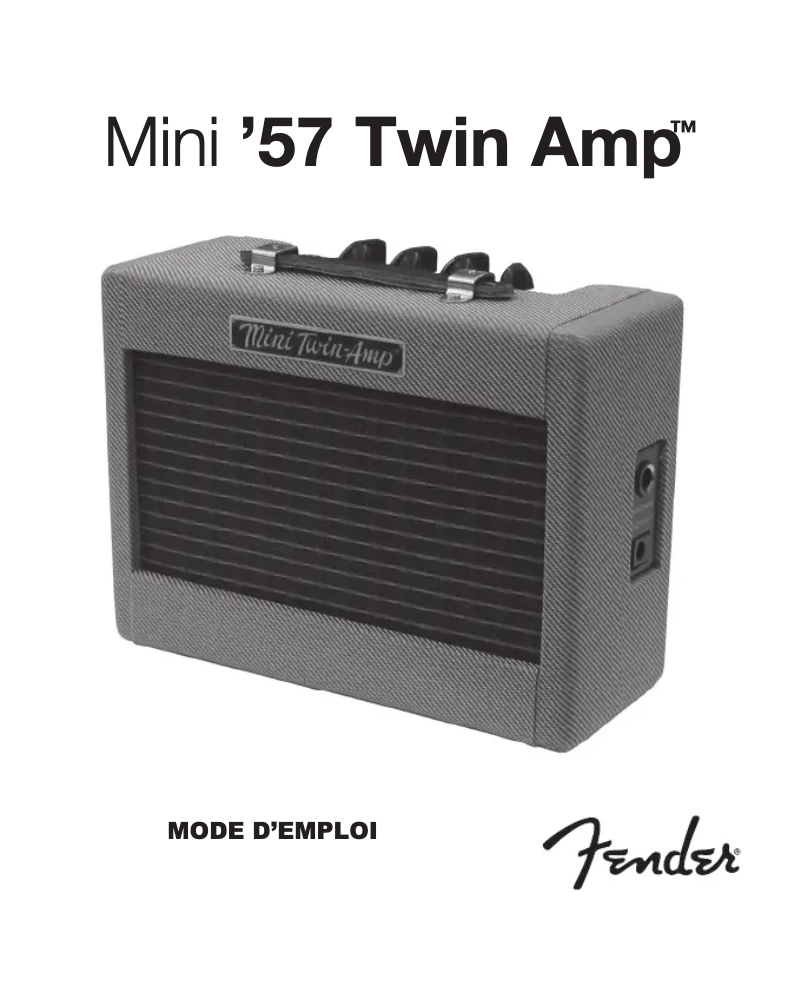 Página 1 del manual Manual de usuario Fender Mini '57 Twin-Amp