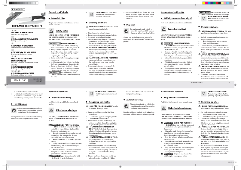 Page 1 de la notice Manuel utilisateur Ernesto Z31535A