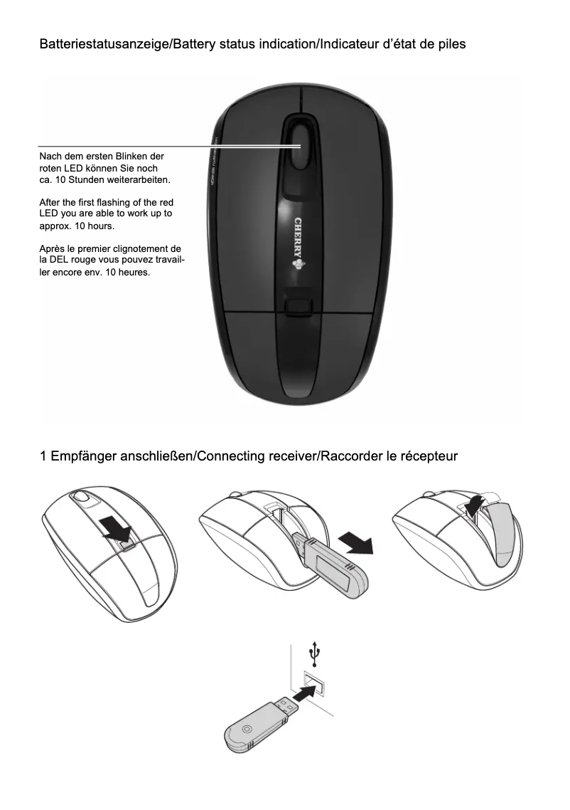 Page 1 de la notice Manuel utilisateur Cherry PASSENGER