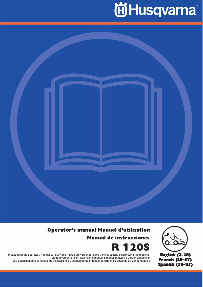 Image de la première page du manuel de l'appareil R 120S