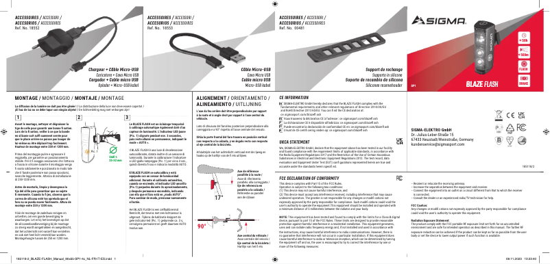 Image de la première page du manuel de l'appareil Blaze Flash