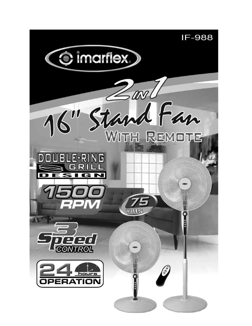 Page 1 de la notice Manuel utilisateur Imarflex IF-988