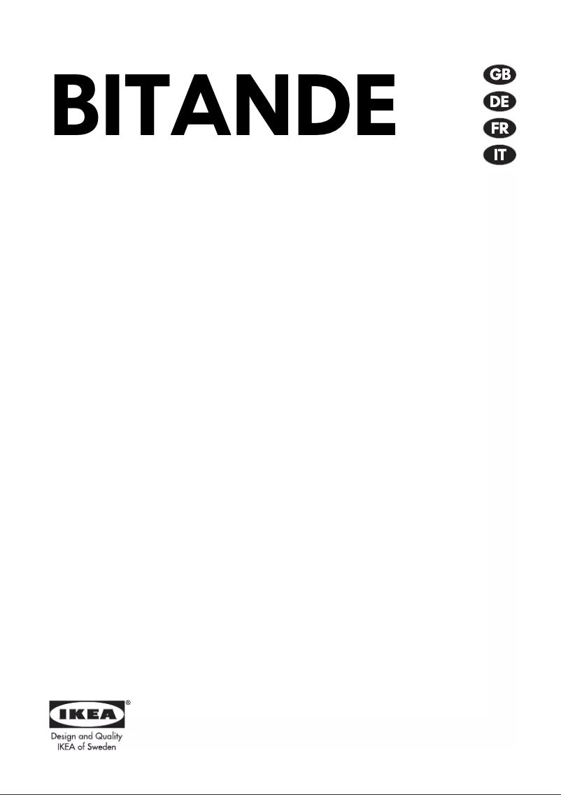 Image de la première page du manuel de l'appareil BITANDE