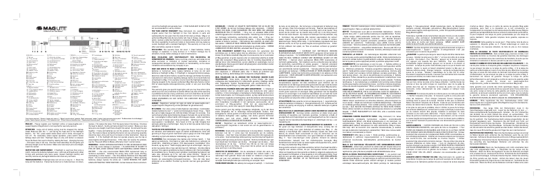 Page 1 de la notice Manuel utilisateur Maglite Solitaire LED