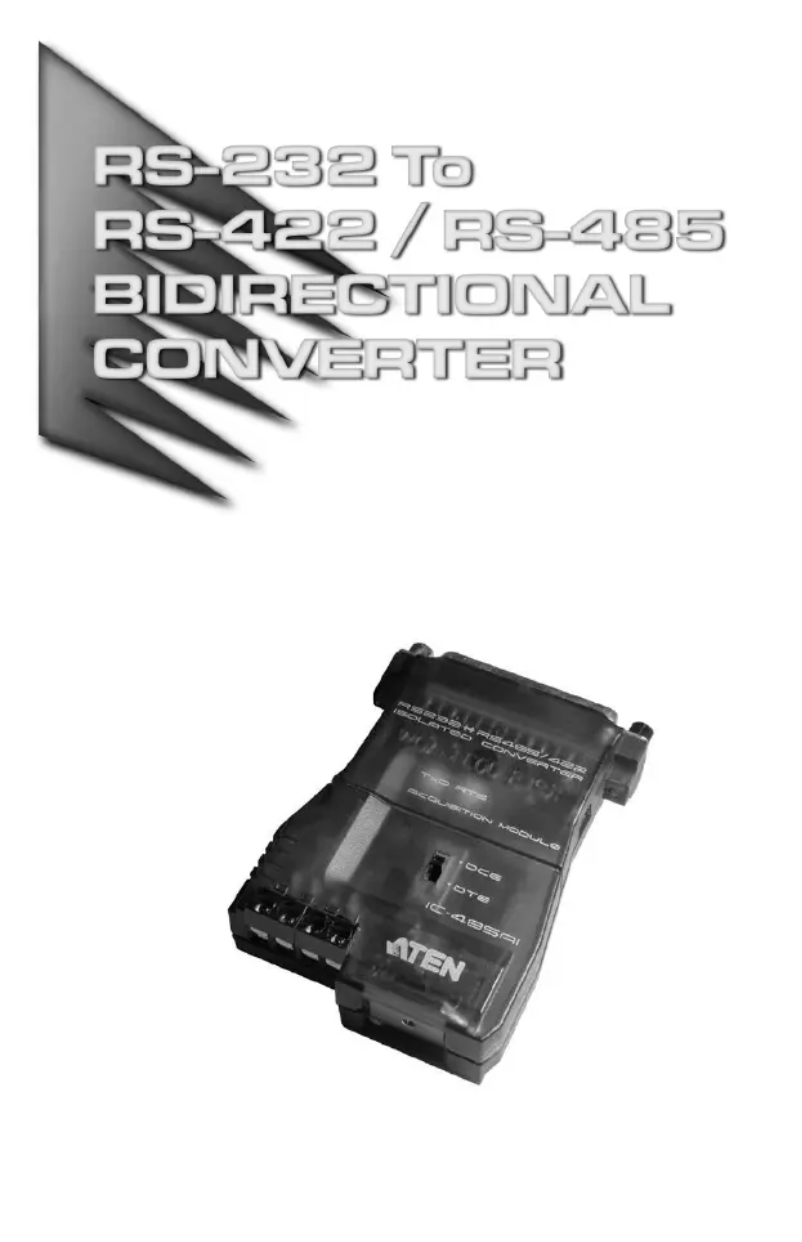 Page n°1 - Manuel utilisateur ATen IC485AI