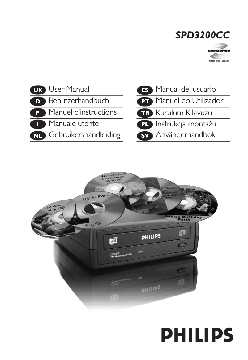 Page n°1 - Mode d'emploi Philips SPD3200CC
