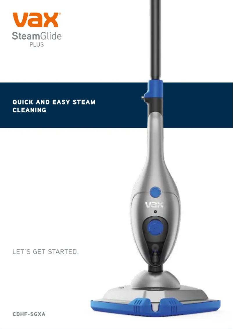 Image de la première page du manuel de l'appareil Steam Glide Plus CDHF-SGXA