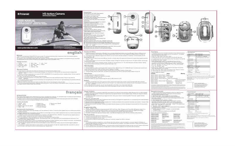 Image de la première page du manuel de l'appareil XS10