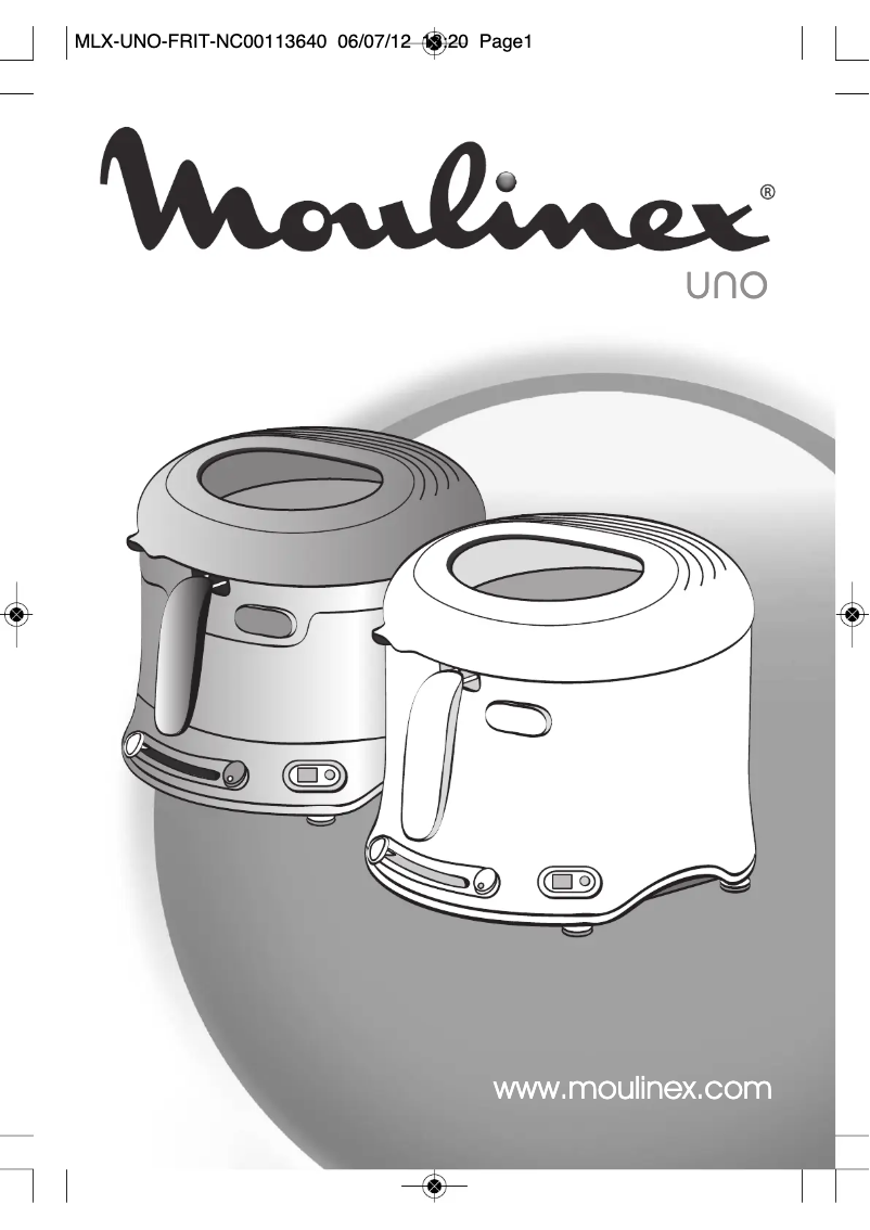 Page n°1 - Manuel utilisateur Moulinex AF1231 uno
