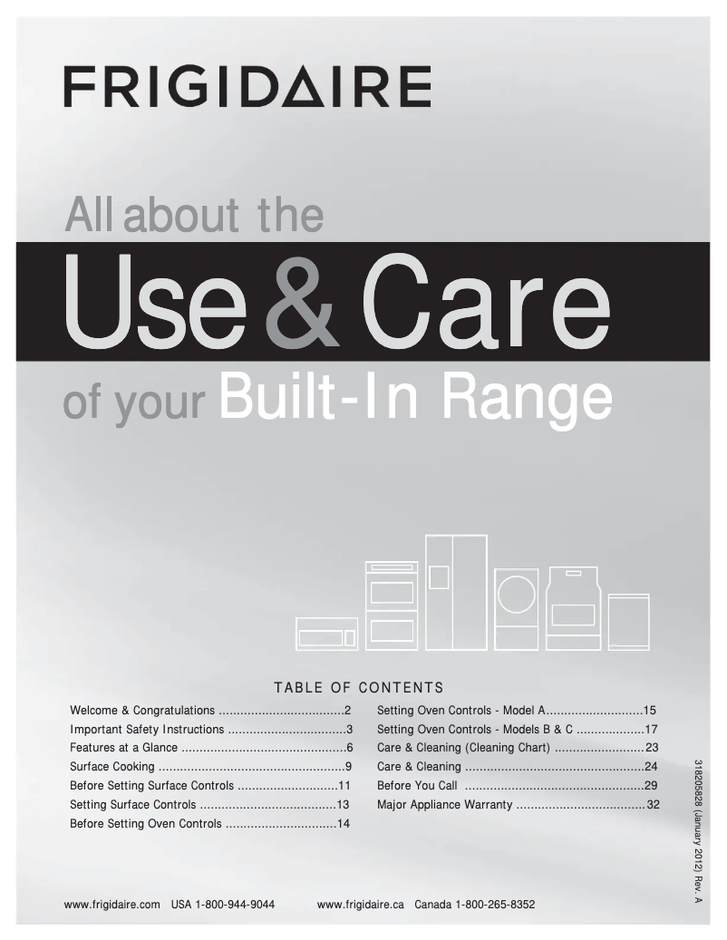 Page n°1 - Manuel utilisateur Frigidaire FFES3015LB