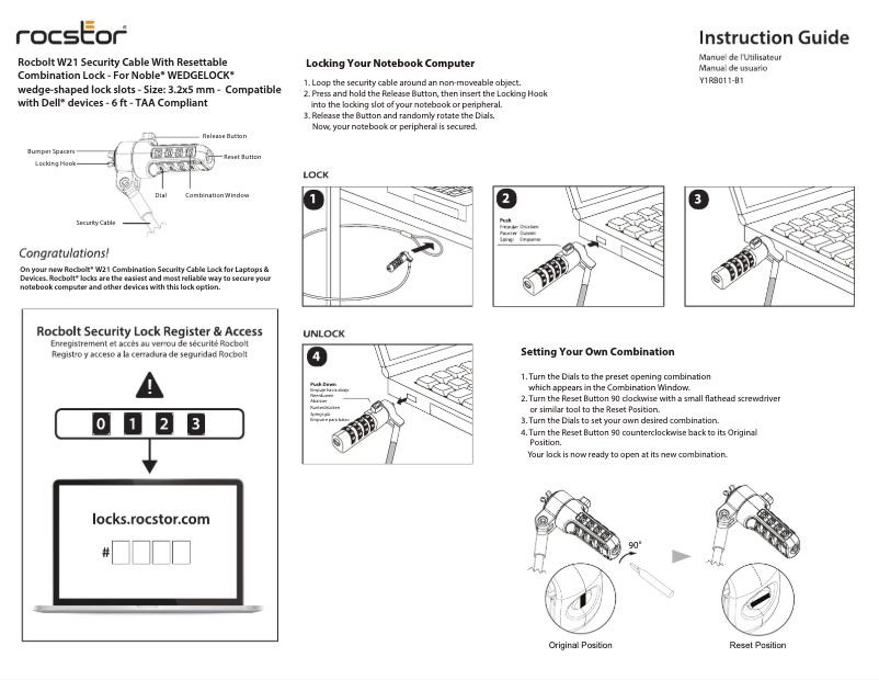 Page n°1 - Manuel utilisateur Rocstor Rocbolt W21