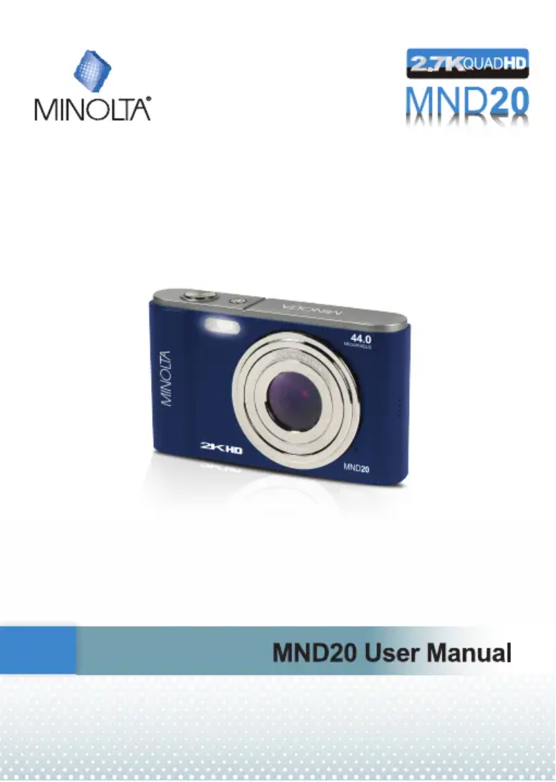 Page 1 de la notice Manuel utilisateur Konica Minolta MND20