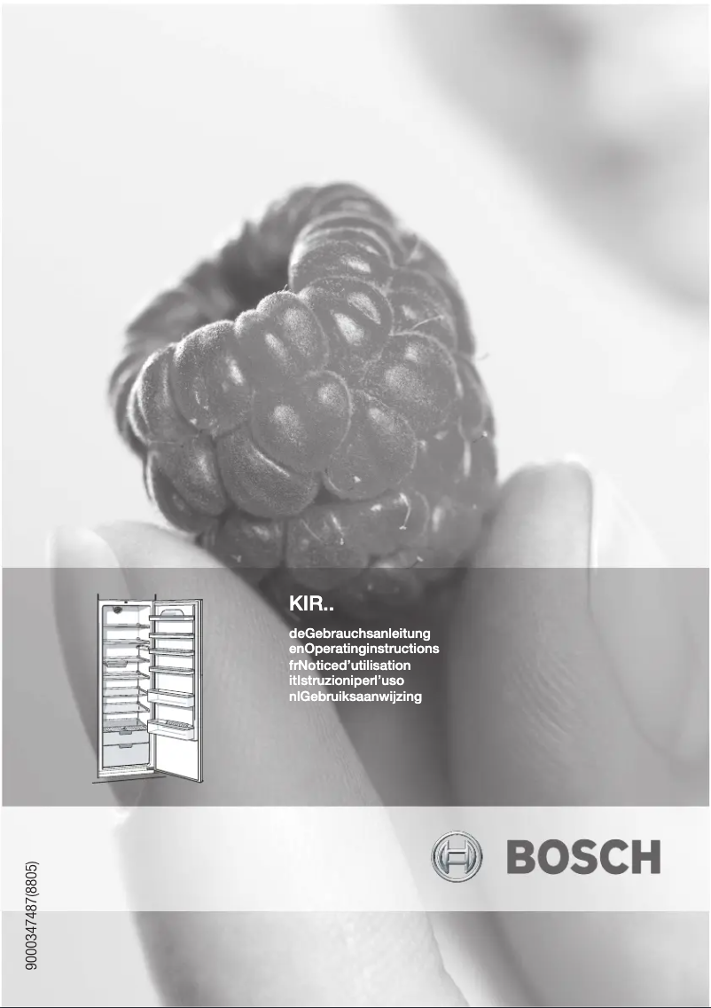 Page n°1 - Manuel utilisateur Bosch KIR38A50GB