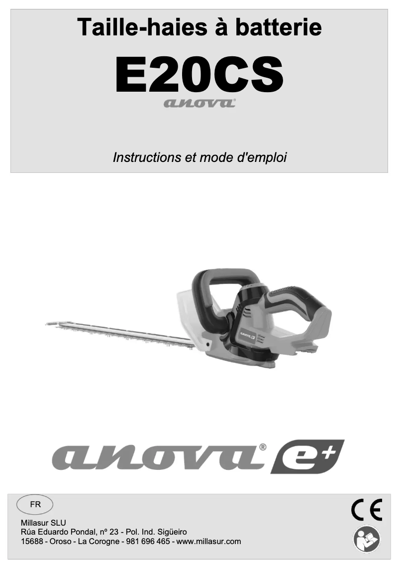 Página 1 del manual Manual de usuario Anova E20CS