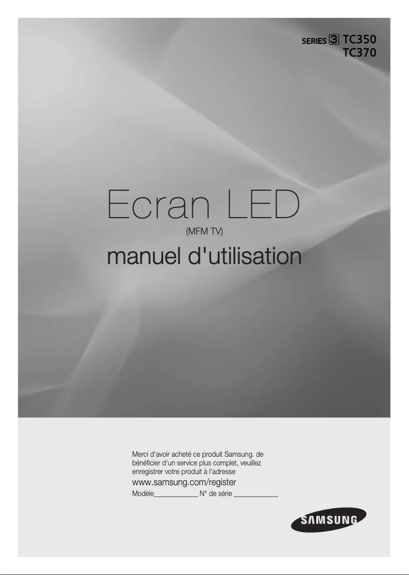 Page n°1 - Manuel utilisateur Samsung T27C350EW