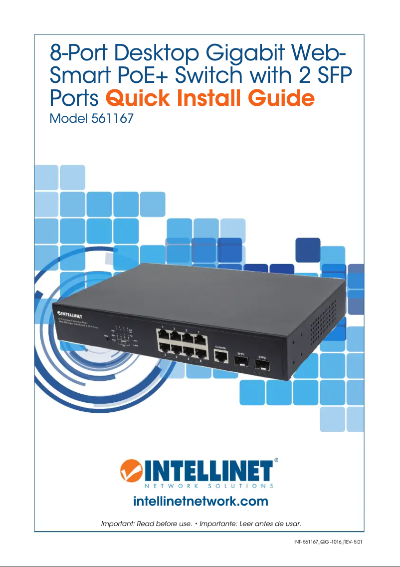 Page 1 de la notice Manuel utilisateur Intellinet 561167