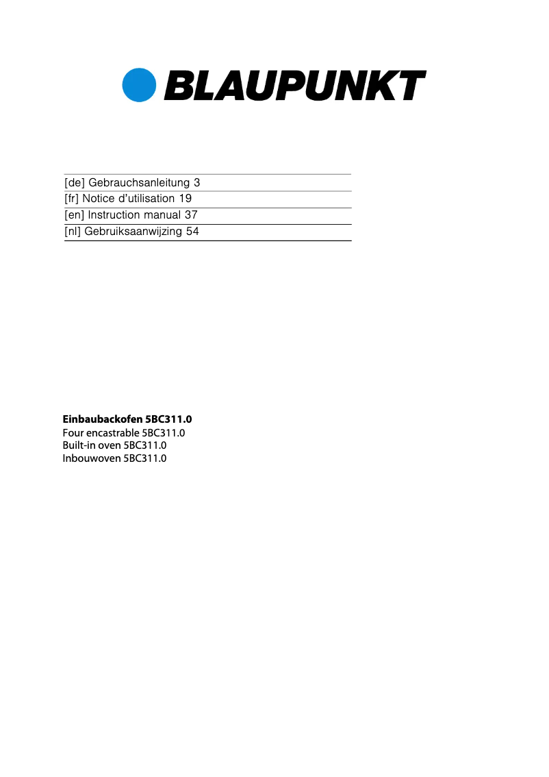 Image de la première page du manuel de l'appareil 5BC31150
