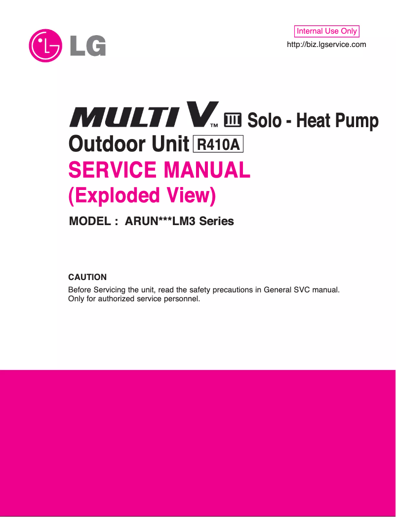 Page n°1 - Manuel utilisateur LG JRUN80LM3