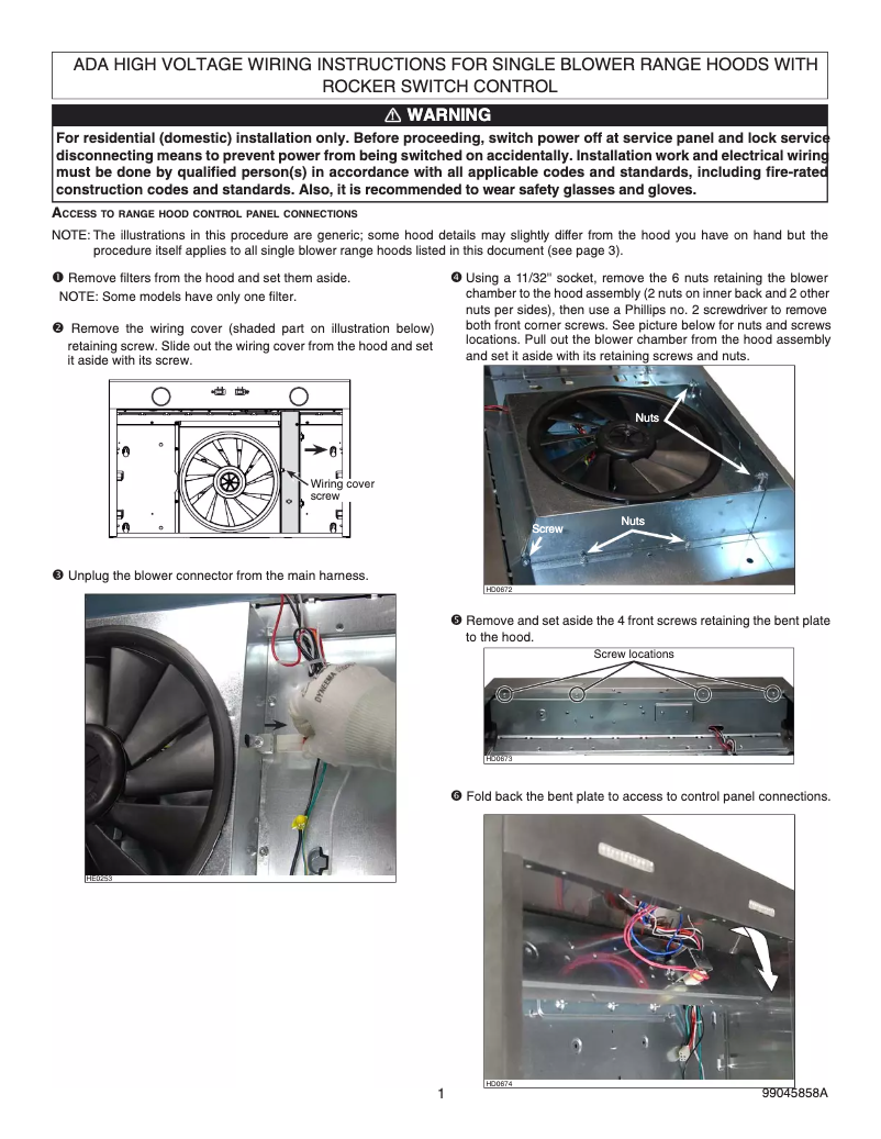 Page n°1 - Fiche technique Broan BCSD142WW