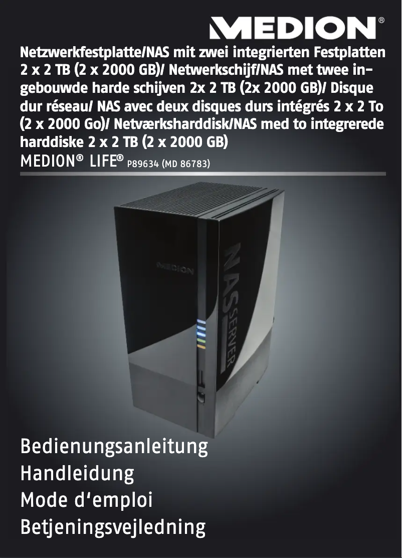 Page n°1 - Manuel utilisateur Medion Life P89634 (MD90221)