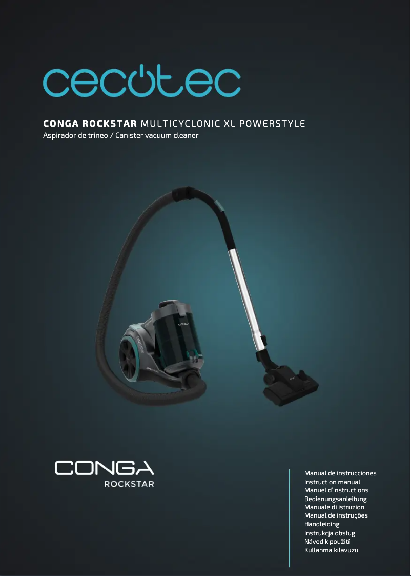 Page n°1 - Manuel utilisateur Cecotec Conga Rockstar Multicyclonic XL PowerStyle