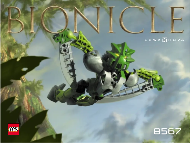 Página 1 del manual Manual de usuario Lego Bionicle 8567