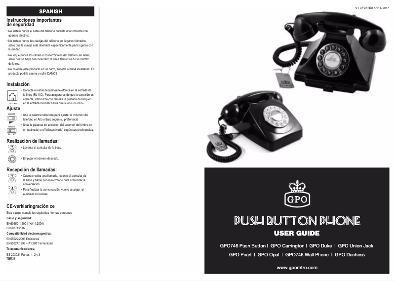 Imagen de la primera página del manual del dispositivo Duchess