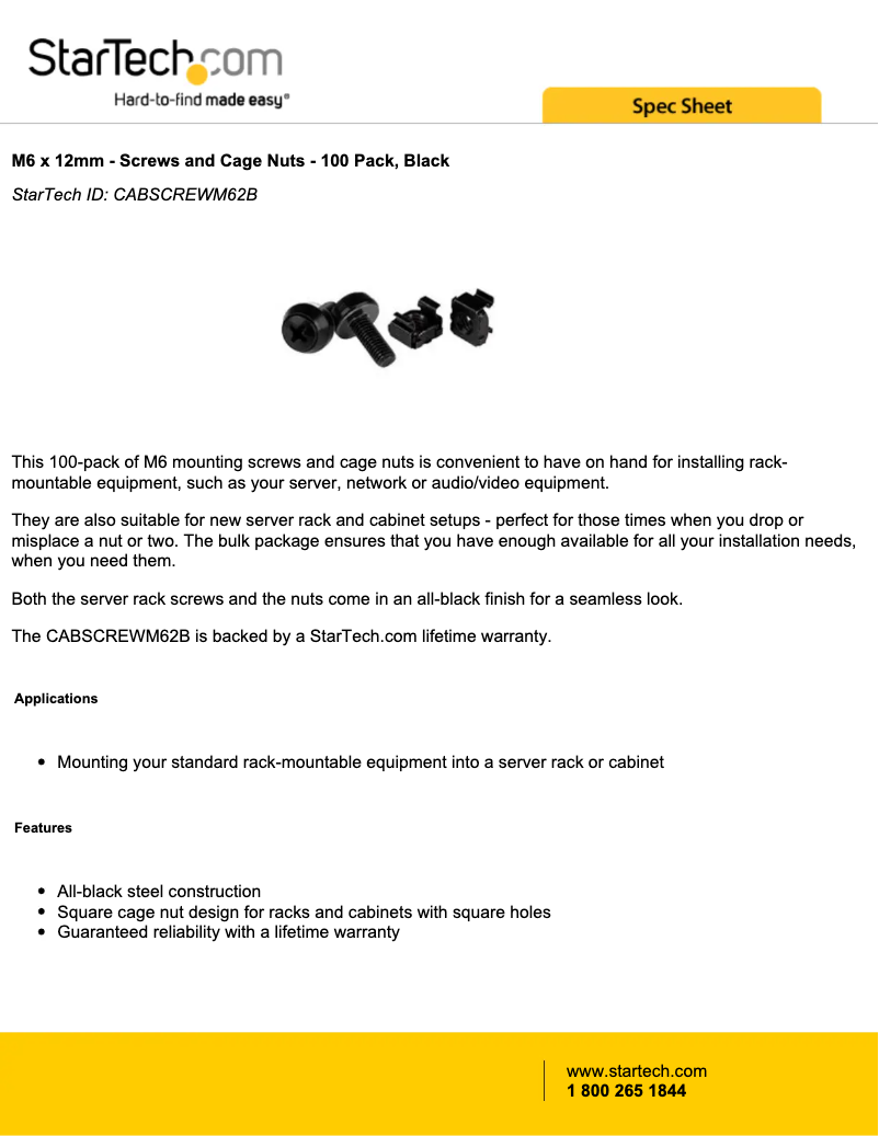 Image de la première page du manuel de l'appareil CABSCREWM62B