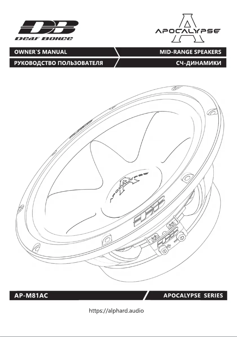 Page n°1 - Manuel utilisateur Deaf Bonce AP-M81AC