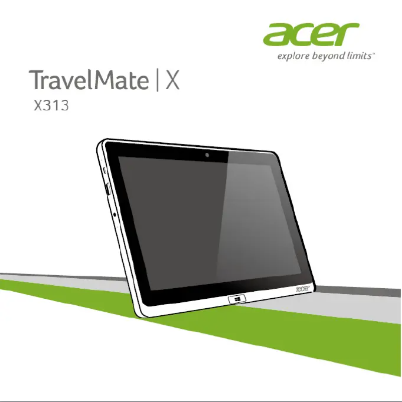 Page n°1 - Manuel utilisateur Acer TravelMate X313