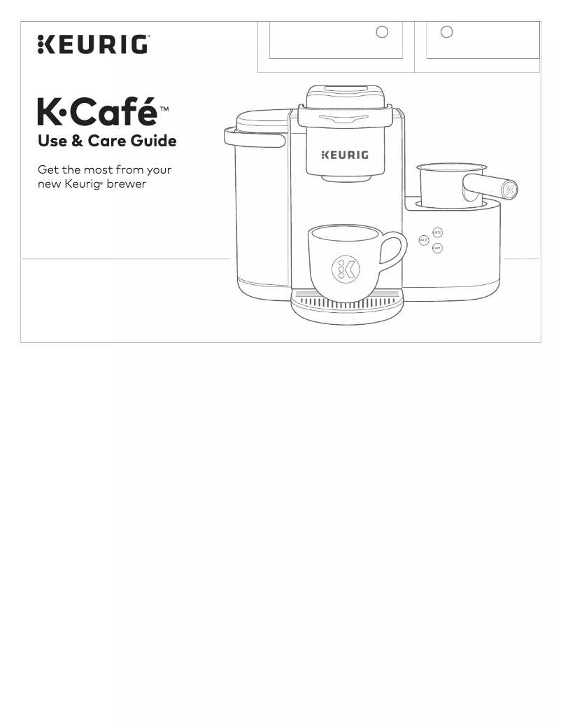 Page n°1 - Manuel utilisateur Keurig K-Café
