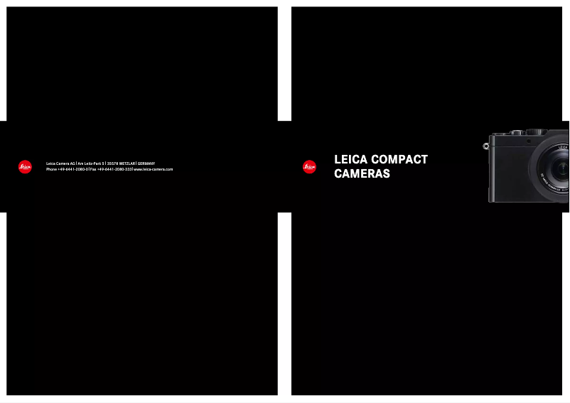Page 1 de la notice Brochure Leica D-Lux 7