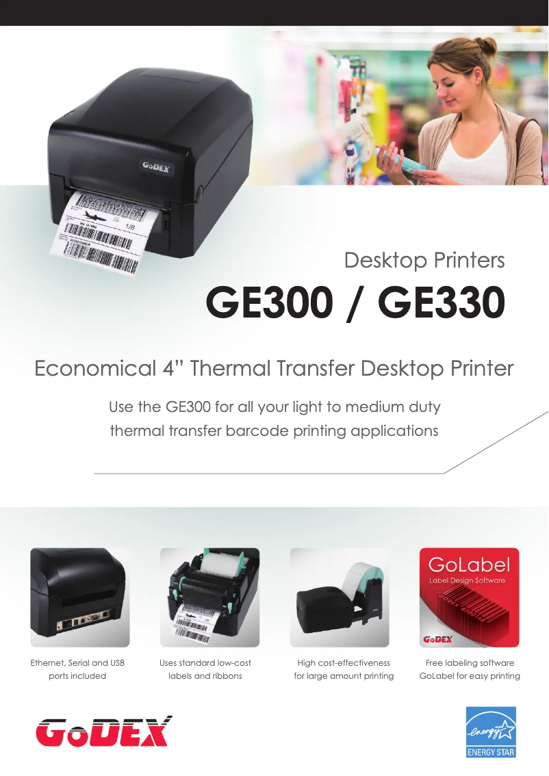 Page 1 de la notice Brochure Godex GE300