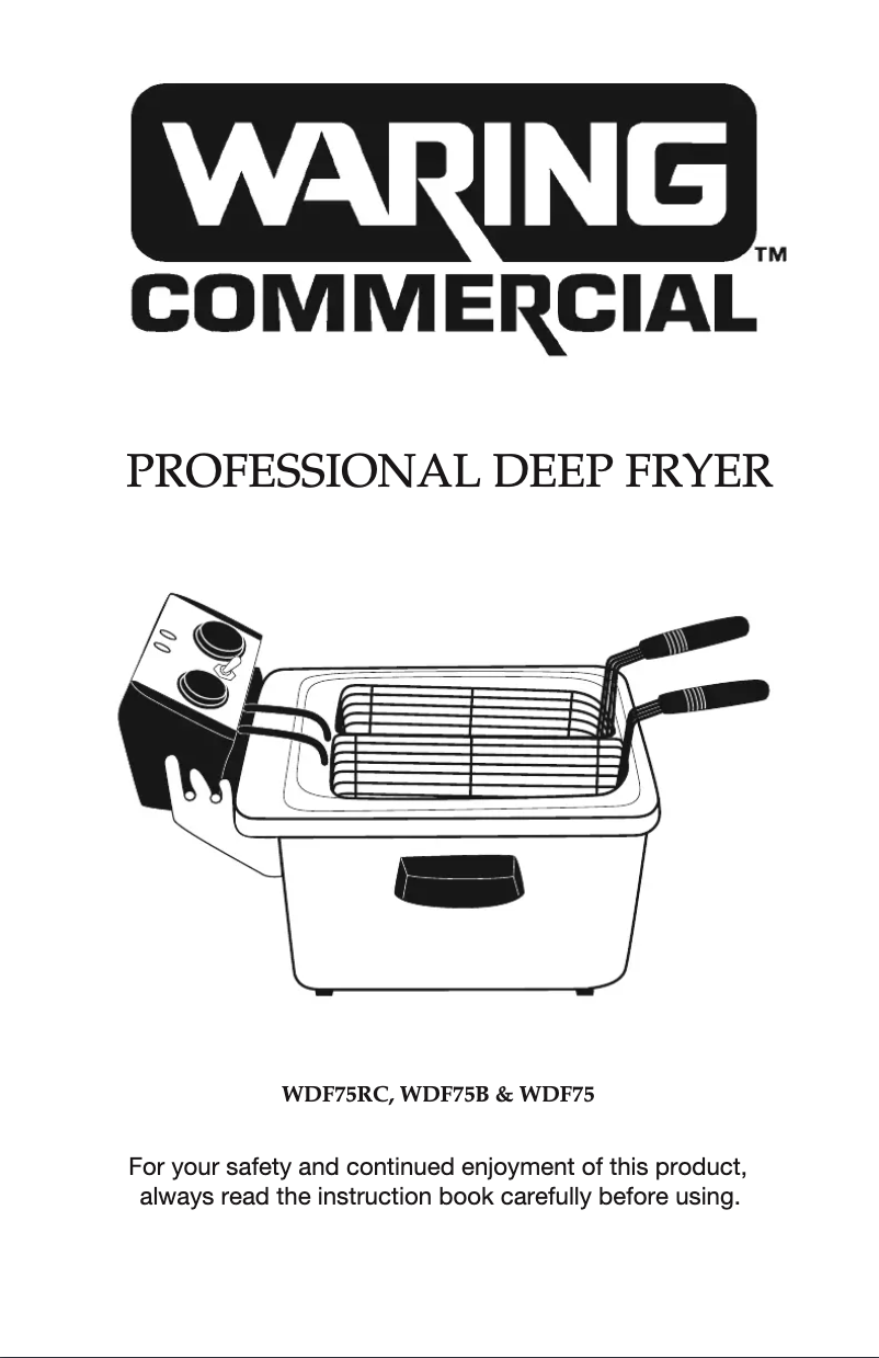 Page n°1 - Manuel utilisateur Waring Commercial Commercial WDF75B