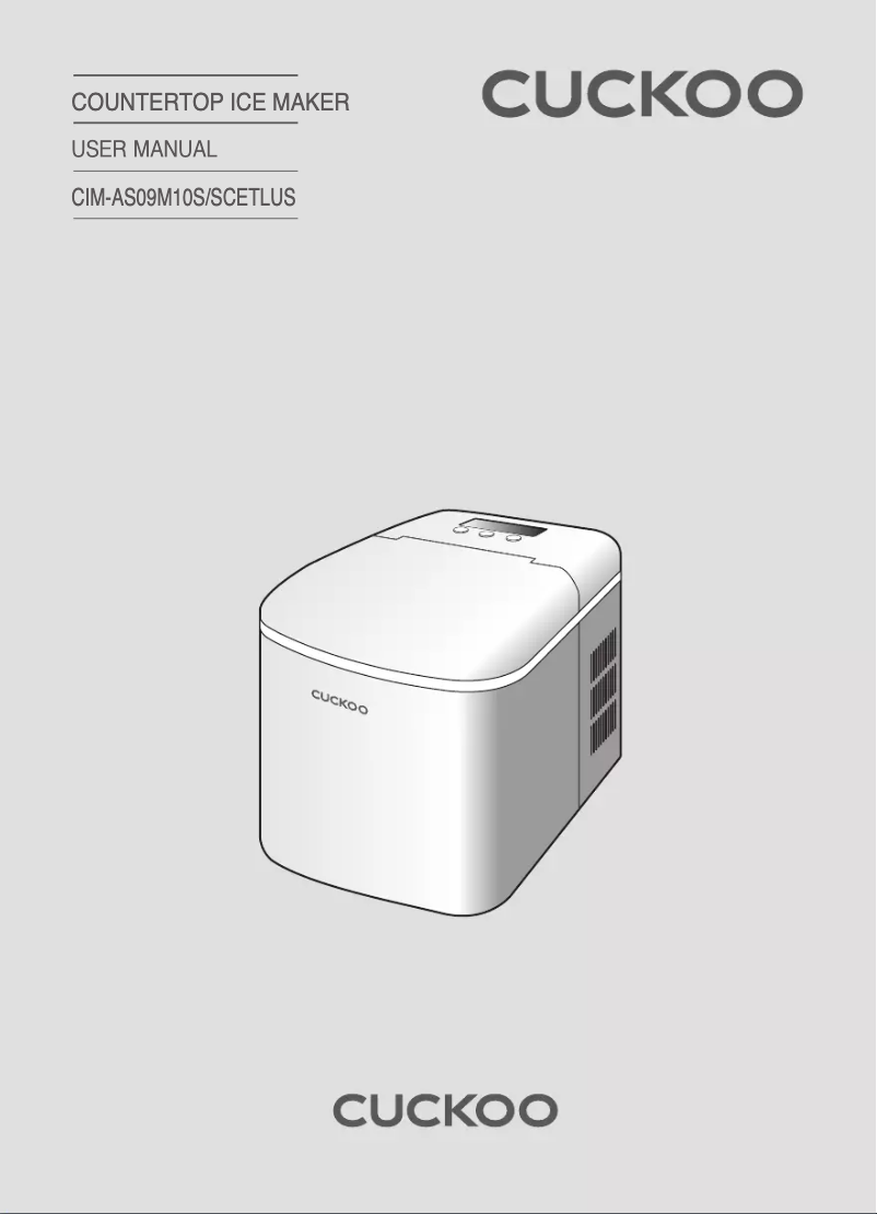 Image de la première page du manuel de l'appareil CIM-AS09M10S