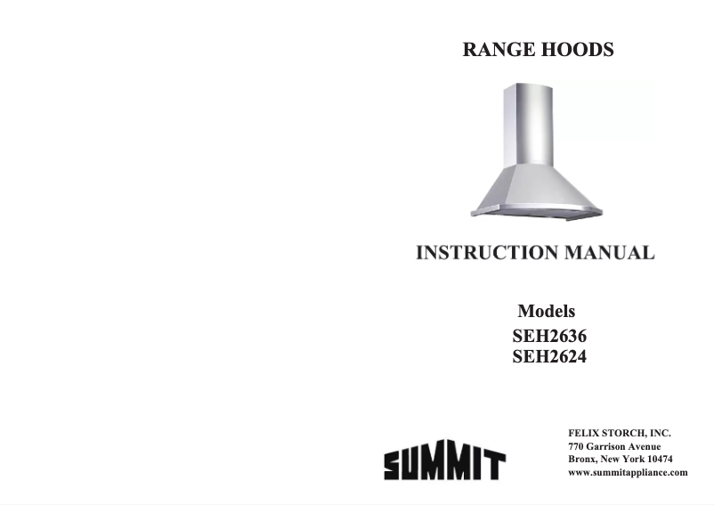 Page n°1 - Manuel utilisateur Summit SEH2636