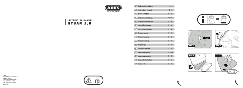 Página 1 del manual Manual de usuario Abus Hyban 2.0 Signal
