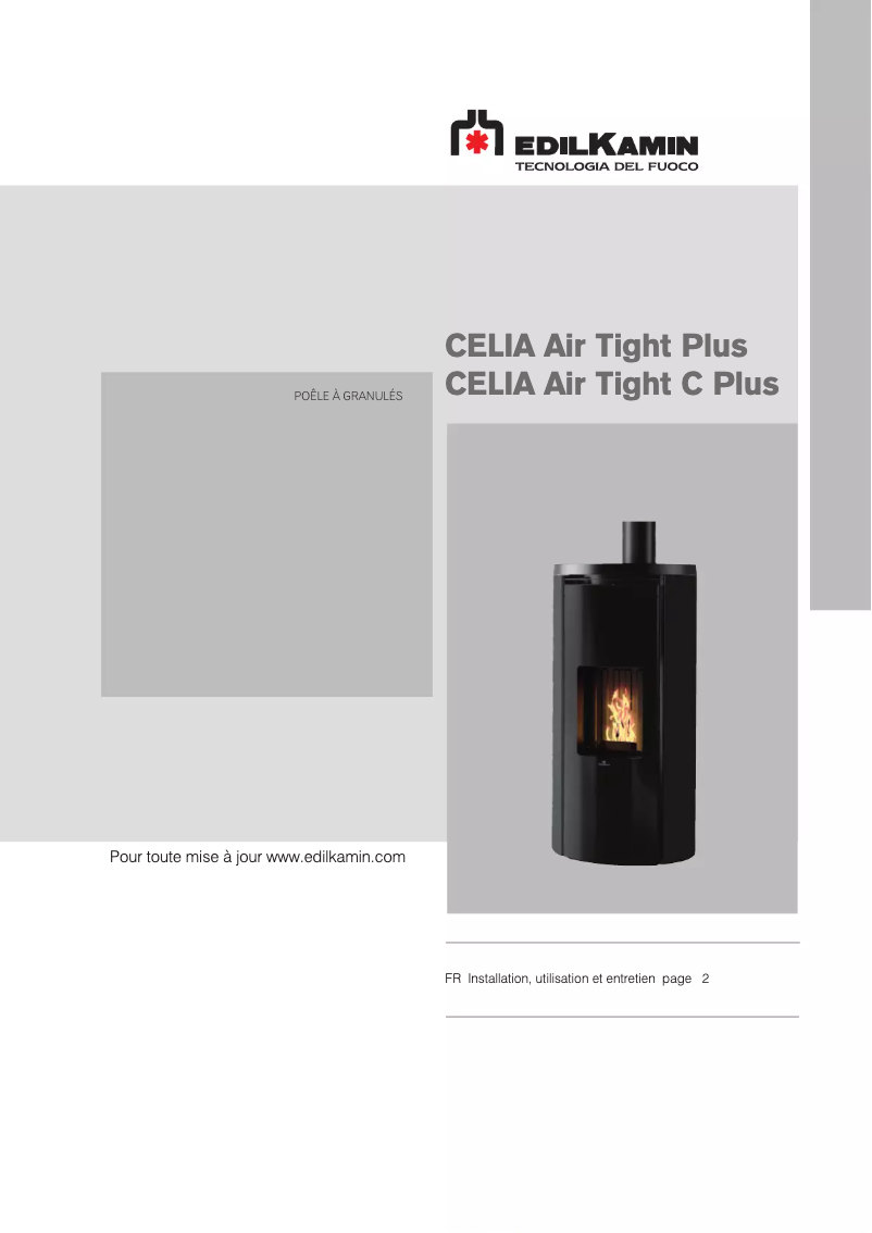 Page n°1 - Manuel utilisateur Edilkamin CELIA Air Tight Plus