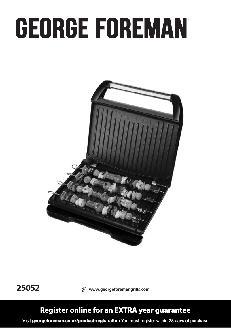 Página 1 del manual Manual de usuario George Foreman 25052