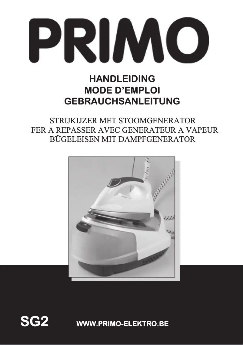 Page n°1 - Manuel utilisateur Primo SG2