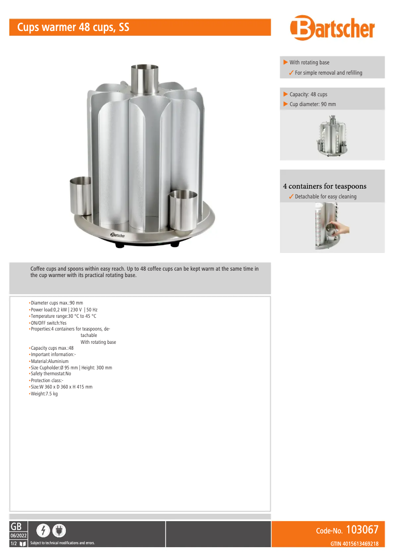 Image de la première page du manuel de l'appareil 103067